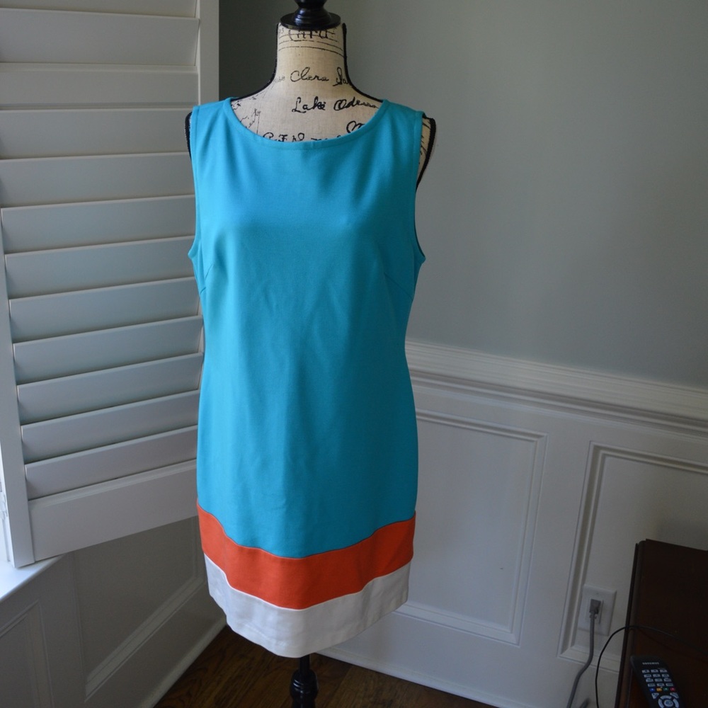 NWT Trina Turk biscayne blue size 10 dress
